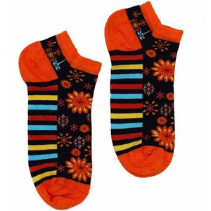 Hop Hare - Bamboe - Enkelsokken - Sneakersokken - Vrolijke Sokken - Mandala - Happy Socks - Unisex- maat 36 - 40