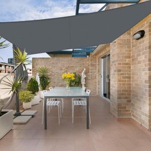 Goodivery ® Waterdichte Rechthoekige Zonwering voor Balkon, Tuin of Terras, UV Bescherming - 200x300cm - Antraciet