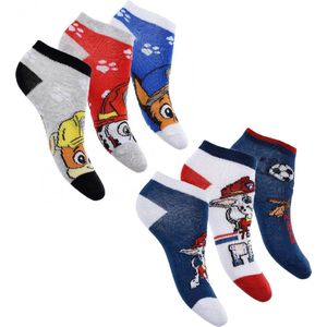 Paw patrol enkel sokken 31/34 per 6 paar