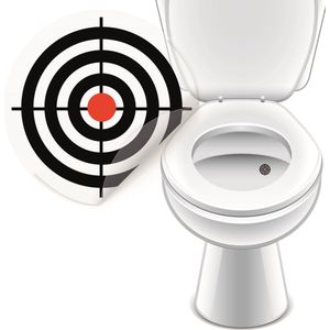 4 Plasstickers In de Roos - Toiletstickers Mannen - Houd je WC schoon met de plassticker - Vaderdag Cadeau - Plassticker Schietschijf - Toiletsticker Man - Kantine WC Sticker - Gadgets Mannen Humor - Vaderdag Tip - Cadeau Mannen Verjaardag