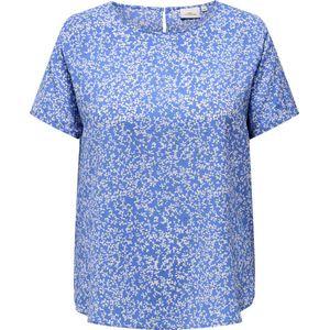 ONLY CARMAKOMA CARVICA SS TOP WVN NOOS Dames Top - Maat 42