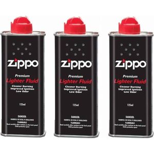 Zippo Originele Zippo Benzine Vloeistof - 125 ML - 3 stuks