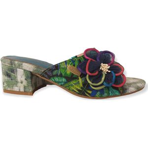 Laura Vita Slipper Hucbio 28 SL151237-28 Turquoise