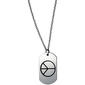 Akyol - peace ketting - Peace - peace teken - gegraveerde sleutelhanger - cadeau - gepersonaliseerd - vrede - sleutelhanger met naam