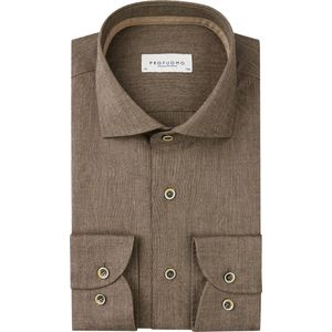 Profuomo business overhemd bruin