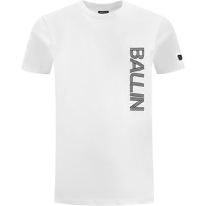 Ballin Amsterdam - Heren Regular fit T-shirts Crewneck SS - White - Maat S