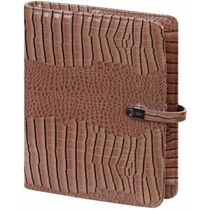 Kalpa 1011-63 A5 Agenda Glans Croco Taupe 1 week per 2 paginas 2024-2025-2026