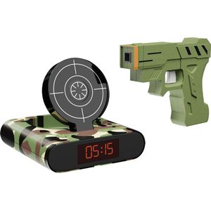 Wekker Kinderen - Gun Alarm Clock - Camouflage - Digitale Wekker - Alarmklok Wekker - Kinderwekker - Wekker Pistool ARMY