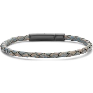 Frank 1967 bracelet blue braided leather 20cm ipb
