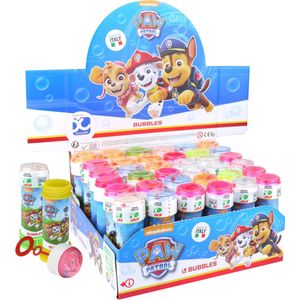 50x Paw Patrol bellenblaas flesjes met spelletje 60 ml voor kinderen - Uitdeelspeelgoed - Grabbelton speelgoed