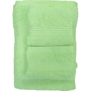 iSleep Terry Badtextiel - Voordeelset (4 Handdoeken + 4 Washandjes) - Lime Groen