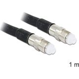 FME (v) - FME (v) kabel - LMR195 - 50 Ohm / zwart - 1 meter