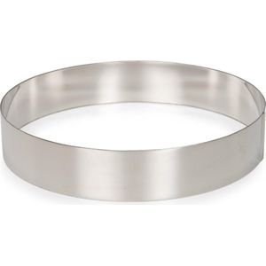 Patisse Taartring rvs Ø 24 cm - Taartvorm Cakevorm Sloffenvorm Boterkoekvorm