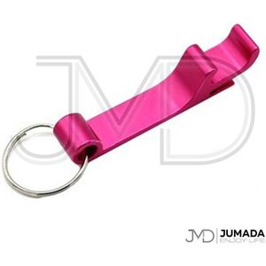 Bier Sleutelhanger – Bieropener – Beer Opener – Flesopener – Keychain – Roze