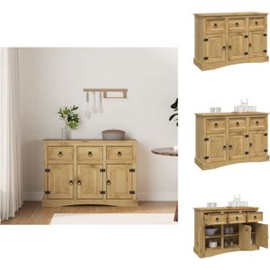 vidaXL Corona Dressoir - 115 x 43 x 79.5 cm - Rustieke Mexicaanse stijl - Keukenkast