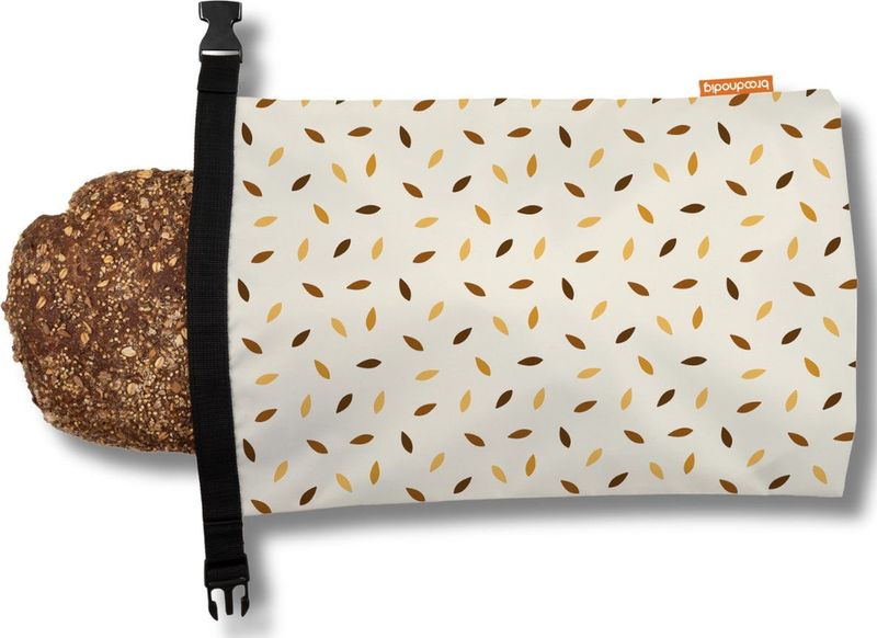 Broodnodig® - Herbruikbare Broodzak Premium (44x30cm) – 100% RPET – Broodzakken Voor Zelfgebakken Brood – Luchtdicht – Thuisbakker - Diepvrieszak - Brooddoos – Crème Sprinkles