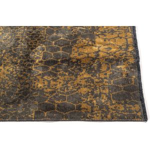 Velours slangenprint vloerkleed - Snake 62 - Copper