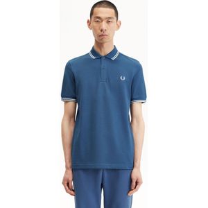 Fred Perry - Polo M3600 Mid Blauw U91 - Slim-fit - Heren Poloshirt Maat 3XL