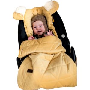 Babyslaapzak 45 x 80 cm Dream Catcher Triangles Mustard 6 in 1 - Baby sleeping bag