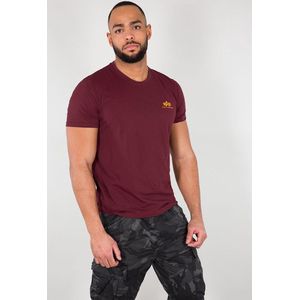 Alpha Industries Basic T Small Logo T-Shirt / Unisex Burgundy-XL