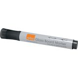 Nobo Glass Whiteboard Markers Black (4)