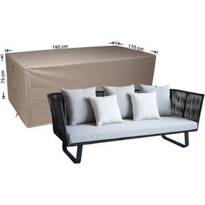 Raffles Covers Loungebank hoes - 190 x 110 H: 75 cm - RLB190110XL - Waterdicht | Solution Dyed | UV-bestendig | Elastisch trekkoord | Airvents - Beschermhoes tuinmeubelen