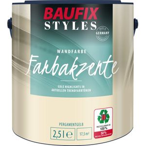 BAUFIX Styles Colour Accents perkament geel 2,5 Liter