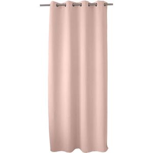 La'Moussawi ® Stijlvol Oudroze Verduisterend Gordijn met Ingestanste Ringen voor Elegante Raamdecoratie