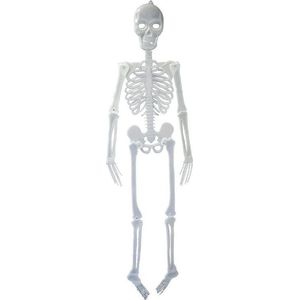 Halloween Glow in the dark hangend skelet figuur 150 cm - Halloween/horror thema hangdecoratie