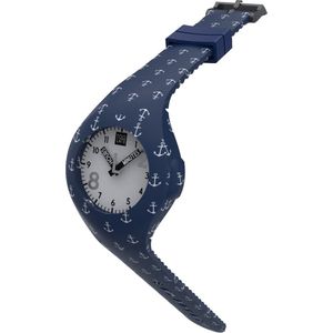 TOO LATE - siliconen horloge - MASH UP DECOR Medium - Ø 40 mm - Anchor