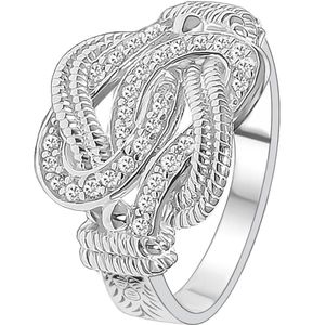 Juwelier Zwartevalk zilveren mattenklopper ring 21.220-3/18½--