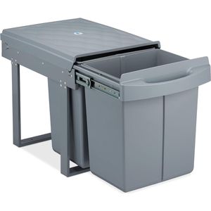 Inbouw prullenbak voor keuken 2x 20 liter - Afvalscheidingsbak voor keukenkast
