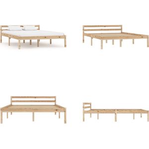 vidaXL Bedframe massief grenenhout 140x200 cm - Bedframe - Bedframes - Bed Frame - Bed Frames