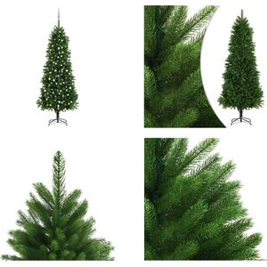 vidaXL Kunstkerstboom met LED's en kerstballen 240 cm groen - Kunstkerstboom - Kunstkerstbomen - Kerstboom - Kerstdecoratie