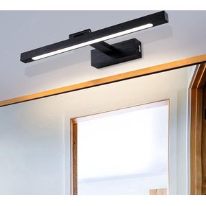 LED Spiegellamp voor Dressing Room Hallway - Verstelbare Leeslamp met 3 Lichtkleuren - Moderne Woonkamerverlichting - Slaapkamerlamp met 270 Graden Rotatie - 40cm 8W