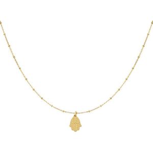 Bijoutheek Collier Fatima Goud