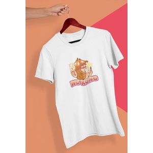 Wu Kong T-Shirt Wit - Legend Mythologie shirt - Monkey - Anime Shirt - Maat L