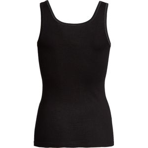 Dames hemd brede band Con-ta 95% katoen, 5% elasthan 2-pak zwart 48 714/4660