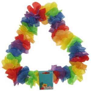 Hawaii krans - Bloemenslinger - Bloemenkrans - Bloemenketting - Pride - Regenboog