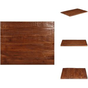vidaXL Tafelblad - Tafelbladen - Vervangend Tafelblad - Meubelpaneel - Tafelblad rechthoekig 100x80x3,8 cm massief gerecycled hout