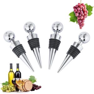 Herbruikbare wijnkurken - Flessendop voor open wijnflessen - Wijndop voor champagne, prosecco, alcoholisch bier - Geschenkidee