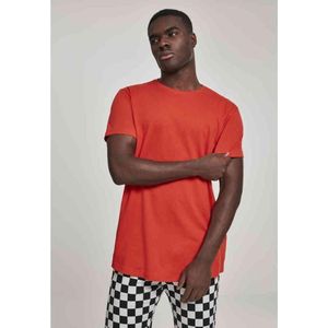 Urban Classics - Shaped Long Heren T-shirt - 3XL - Oranje