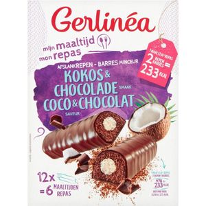 Gerlinea Maaltijdrepen - Chocolade & Kokos - 12 stuks