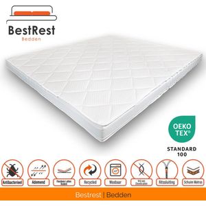 Tencel Topper - Nasa Traagschuim - Topdekmatras XXL Best Quality Ergonomisch - 180x190cm - ca 12cm dik matras - Bestrest Bedden®