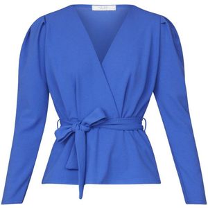 SISTERS POINT Nasa-ls Dames Blouse - Bright cobalt - Maat L