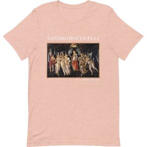 Sandro Botticelli 'Primavera' (""Primavera"") Beroemd Schilderij T-Shirt | Unisex Klassiek Kunst T-shirt | Heather Prism Peach | S