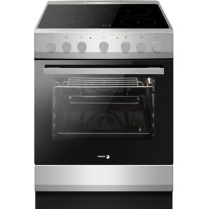 Fagor FACV3004S Keramisch fornuis met aangesloten 1 Fasekabel - Zilver - 9 Ovenfuncties