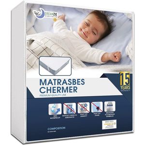 Wonen - Bedden - Matrasbeschermer - Baby Matras - Voor matras 60 x 120 cm - Waterdicht met 4 elastische hoeken - Gecertificeerd OEKO-TEX®