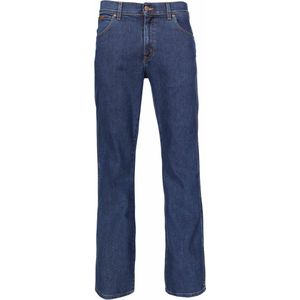 Wrangler Texas Medium Stretch Darkstone Heren Regular Fit Jeans - Donkerblauw - Maat 40/34