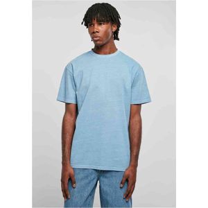 Urban Classics - Heavy Oversized Garment Dye Heren T-shirt - S - Blauw
